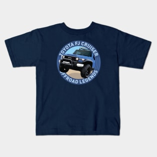 4x4 Offroad Legends: Toyota FJ Cruiser (blue) Kids T-Shirt